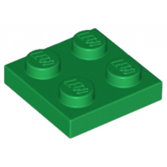 Plaat 2x2 Green